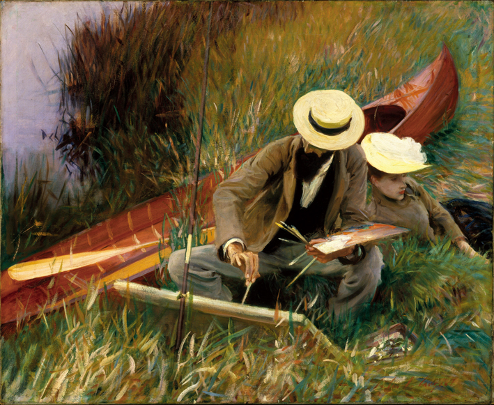  约翰·辛格·萨金特John Singer Sargent —— paul helleu sketching 